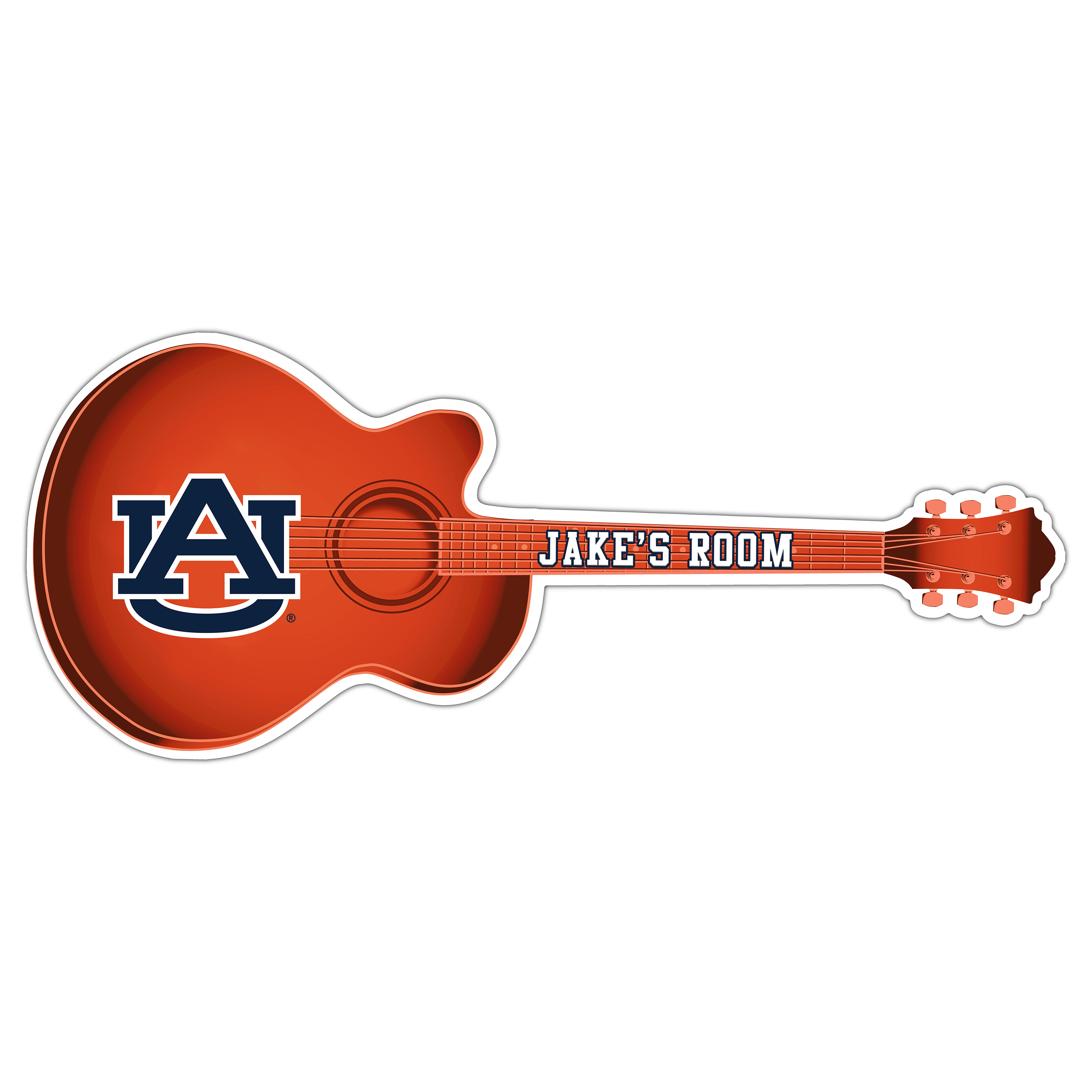 Auburn Tigers 24" Customizable Guitar Sign