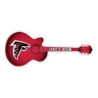 Atlanta Falcons 24" Customizable Guitar Sign