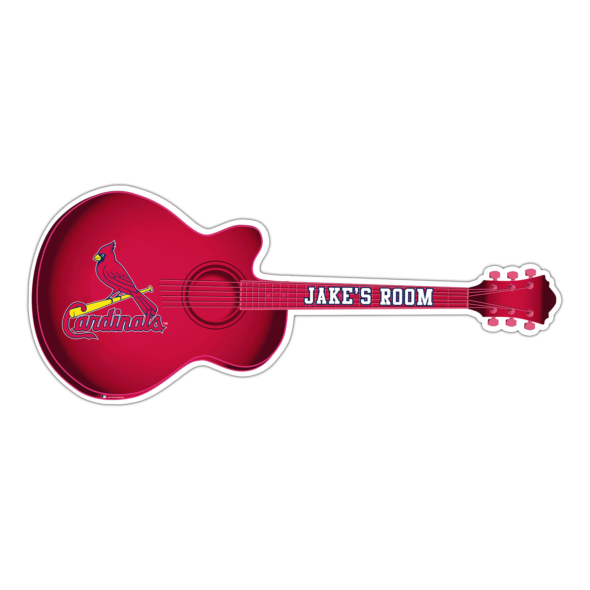 St. Louis Cardinals 24" Customizable Guitar Sign