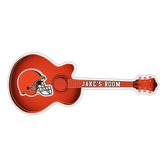 Cleveland Browns 24" Customizable Guitar Sign