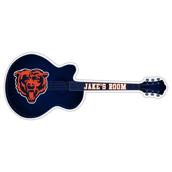 Chicago Bears 24" Customizable Guitar Sign