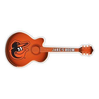 Baltimore Orioles 24" Customizable Guitar Sign