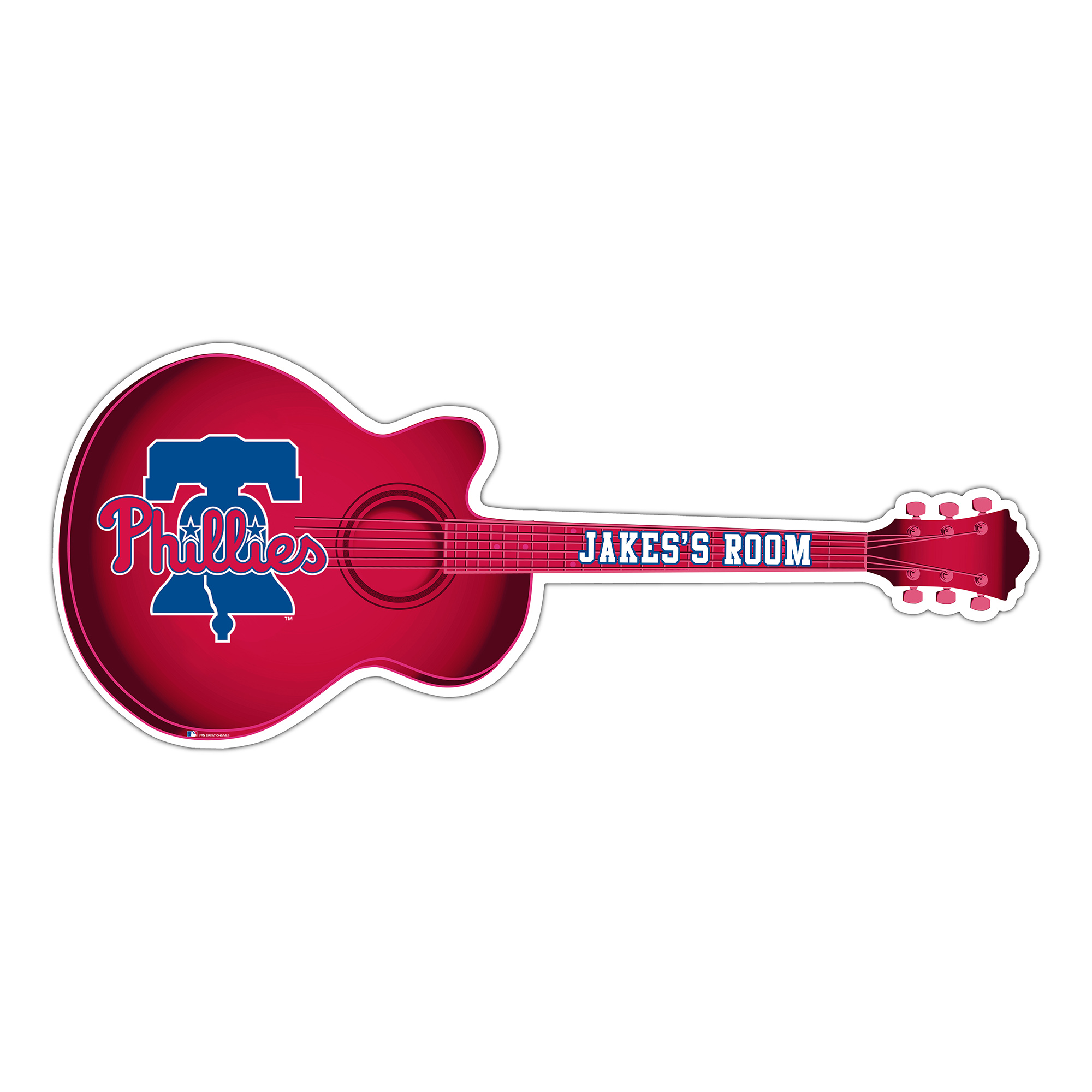 Philadelphia Phillies 24" Customizable Guitar Sign