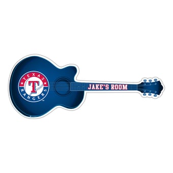 Texas Rangers 24" Customizable Guitar Sign
