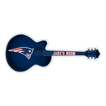 New England Patriots 24" Customizable Guitar Sign