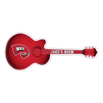 Western Kentucky Hilltoppers 24" Customizable Guitar Sign