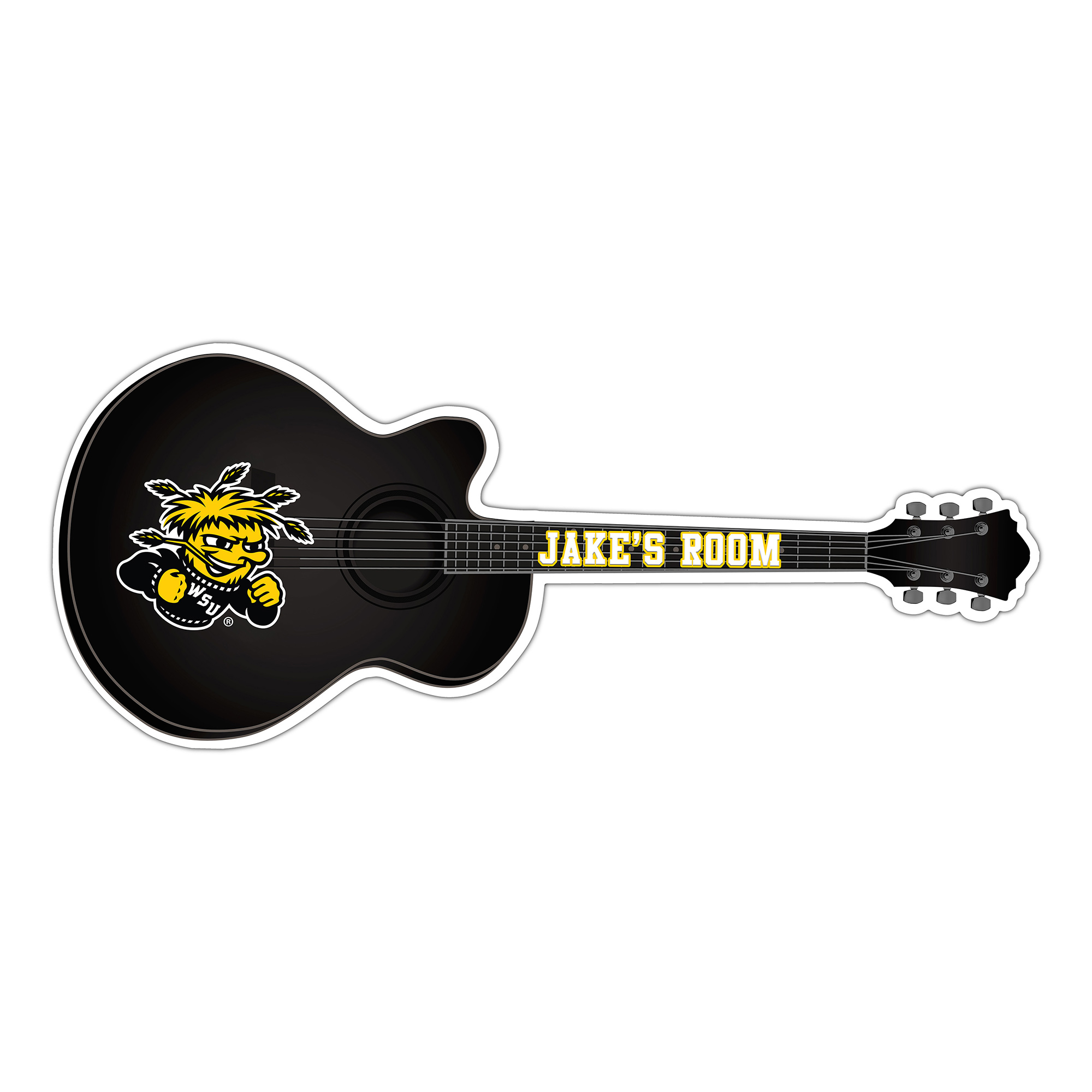 Wichita State Shockers 24" Customizable Guitar Sign