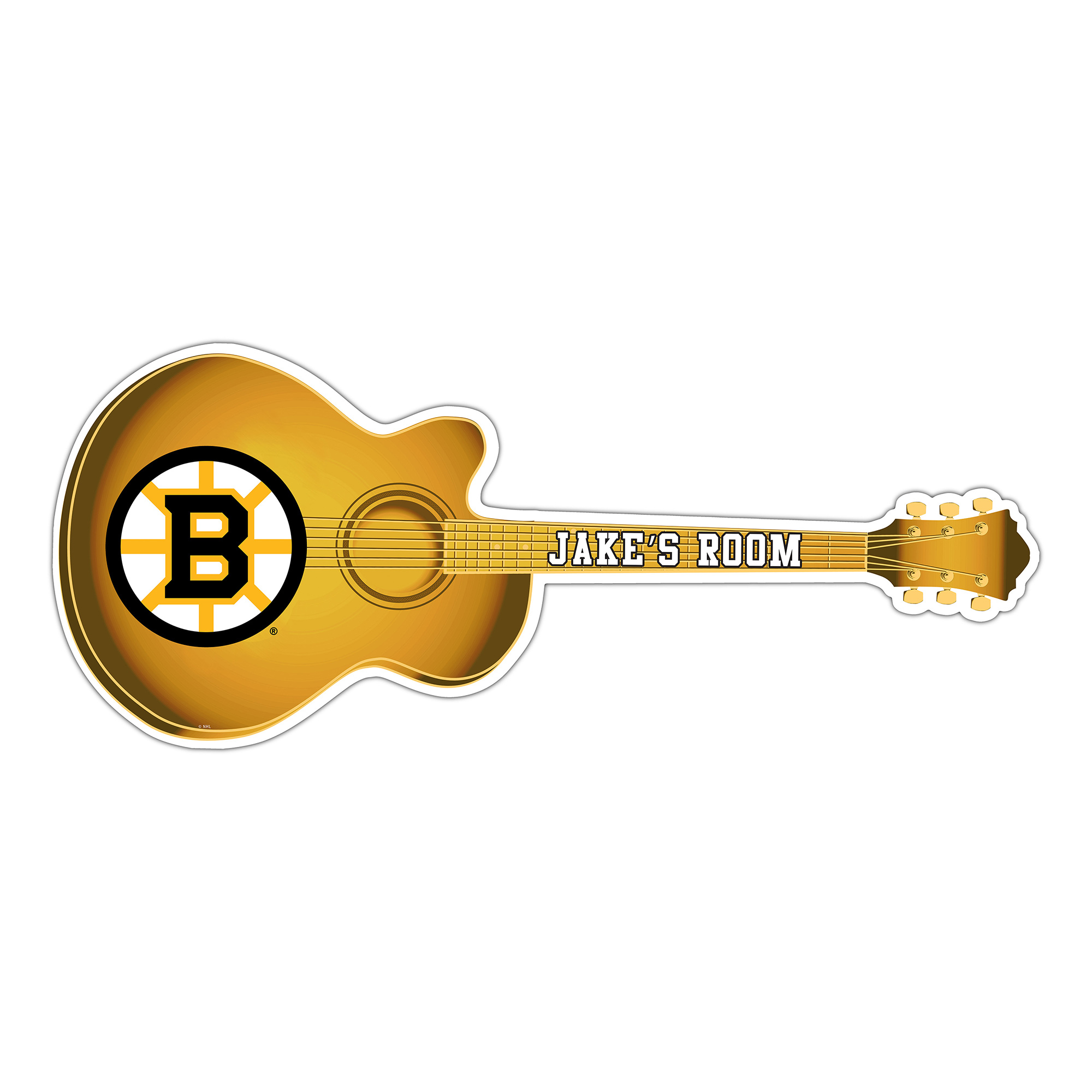 Boston Bruins 24" Customizable Guitar Sign