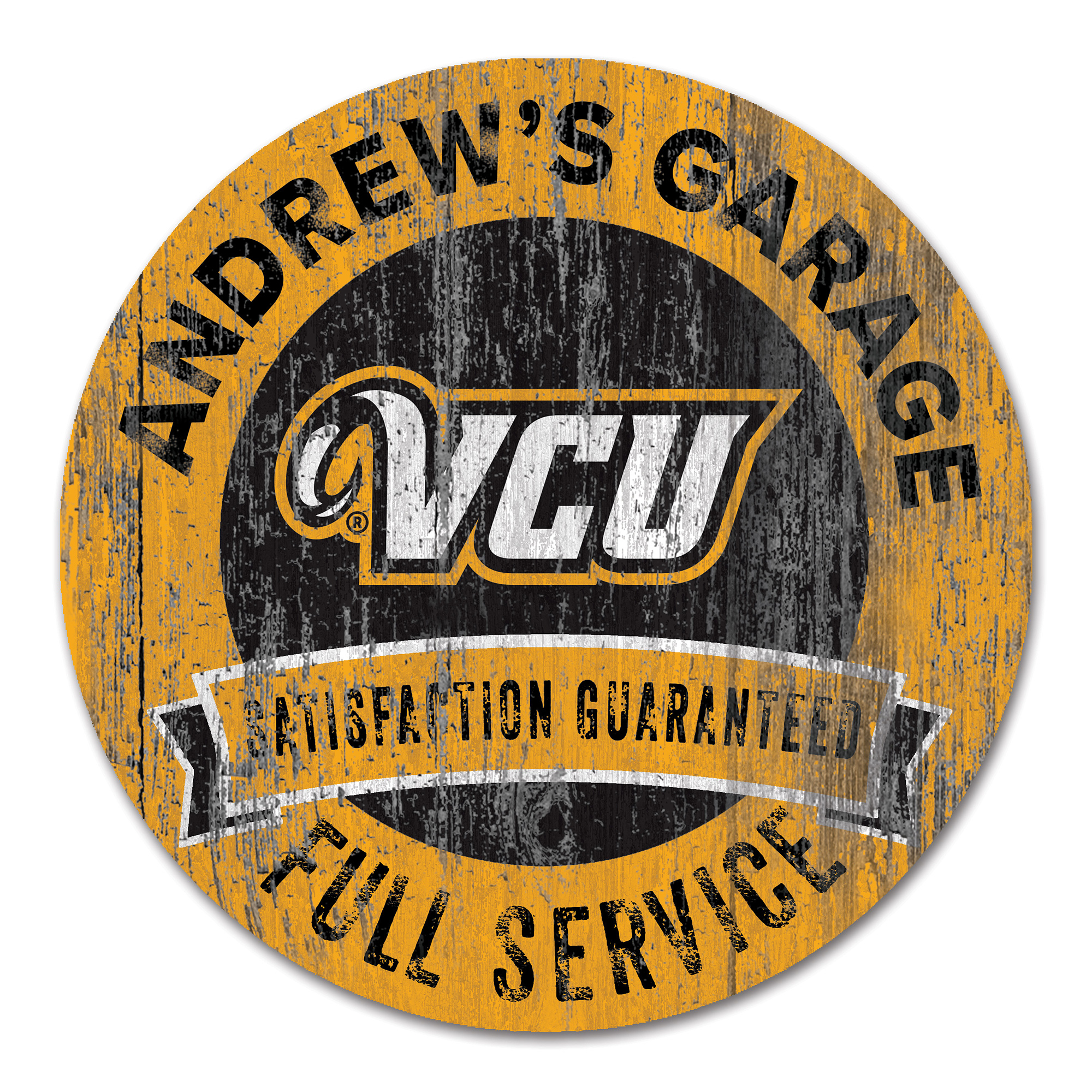 VCU Rams 16" Customizable Garage Circle