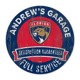 Florida Panthers 16" Customizable Garage Circle