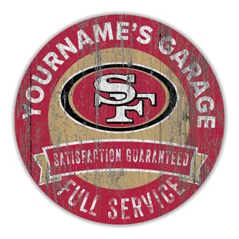 San Francisco 49ers 16" Customizable Garage Circle