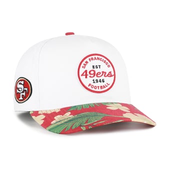 Men's '47 White/Scarlet San Francisco 49ers Beach Side Hitch Adjustable Hat