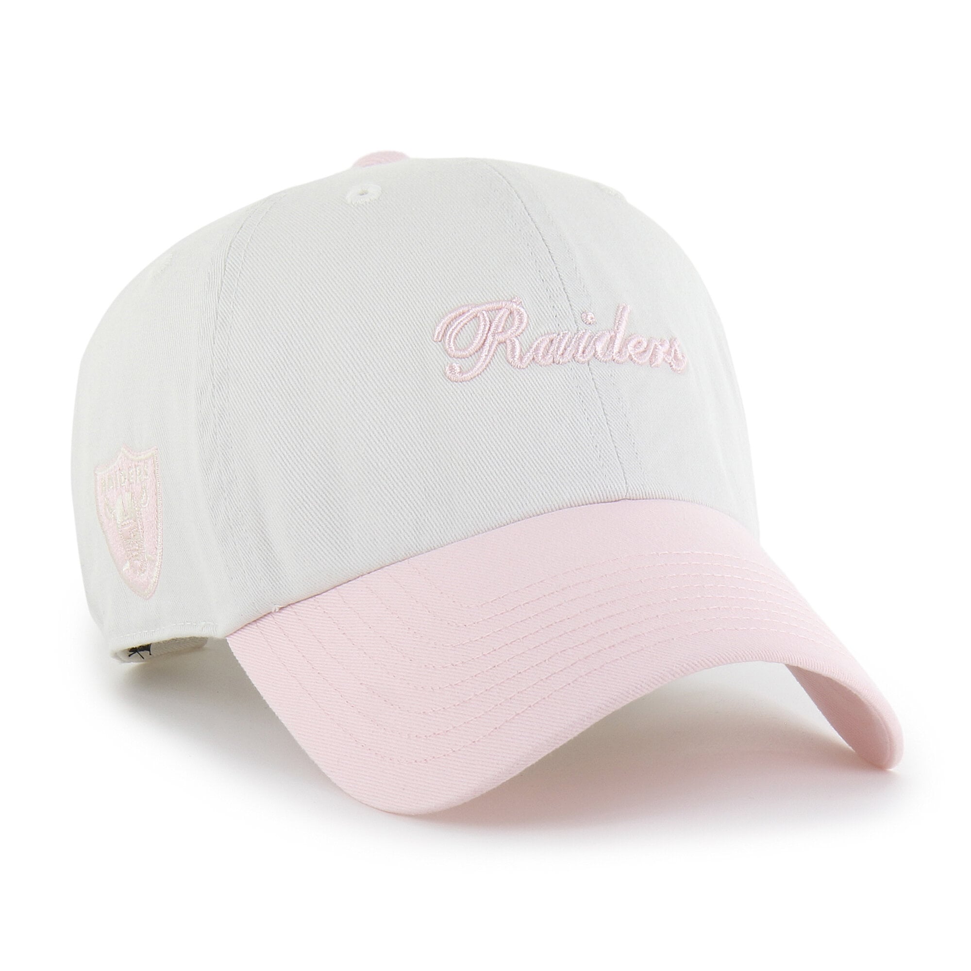 Women's '47  White Las Vegas Raiders Gelato Two-Tone Clean Up Adjustable Hat