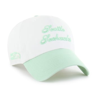 Women's '47  White Seattle Seahawks Gelato Two-Tone Clean Up Adjustable Hat