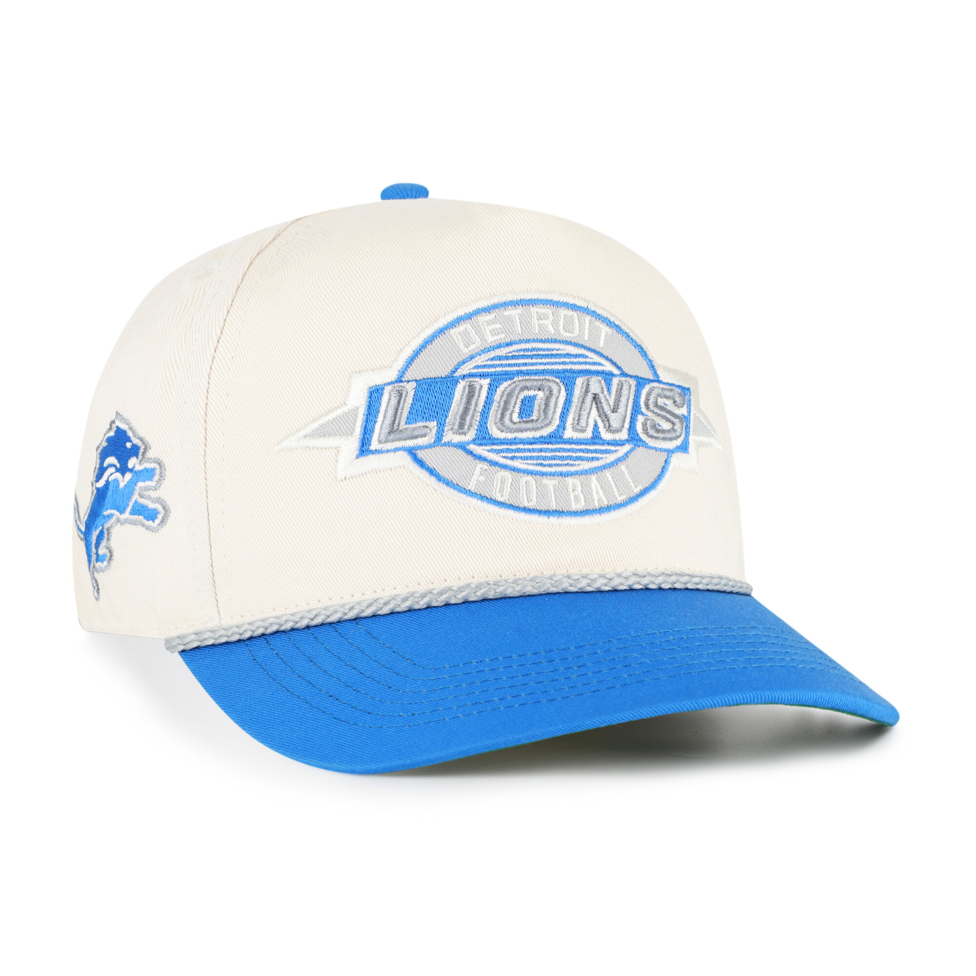 Men's '47  Natural Detroit Lions Frame Out Two Tone Hitch Adjustable Hat