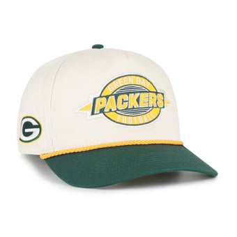 Men's '47  Natural Green Bay Packers Frame Out Two Tone Hitch Adjustable Hat