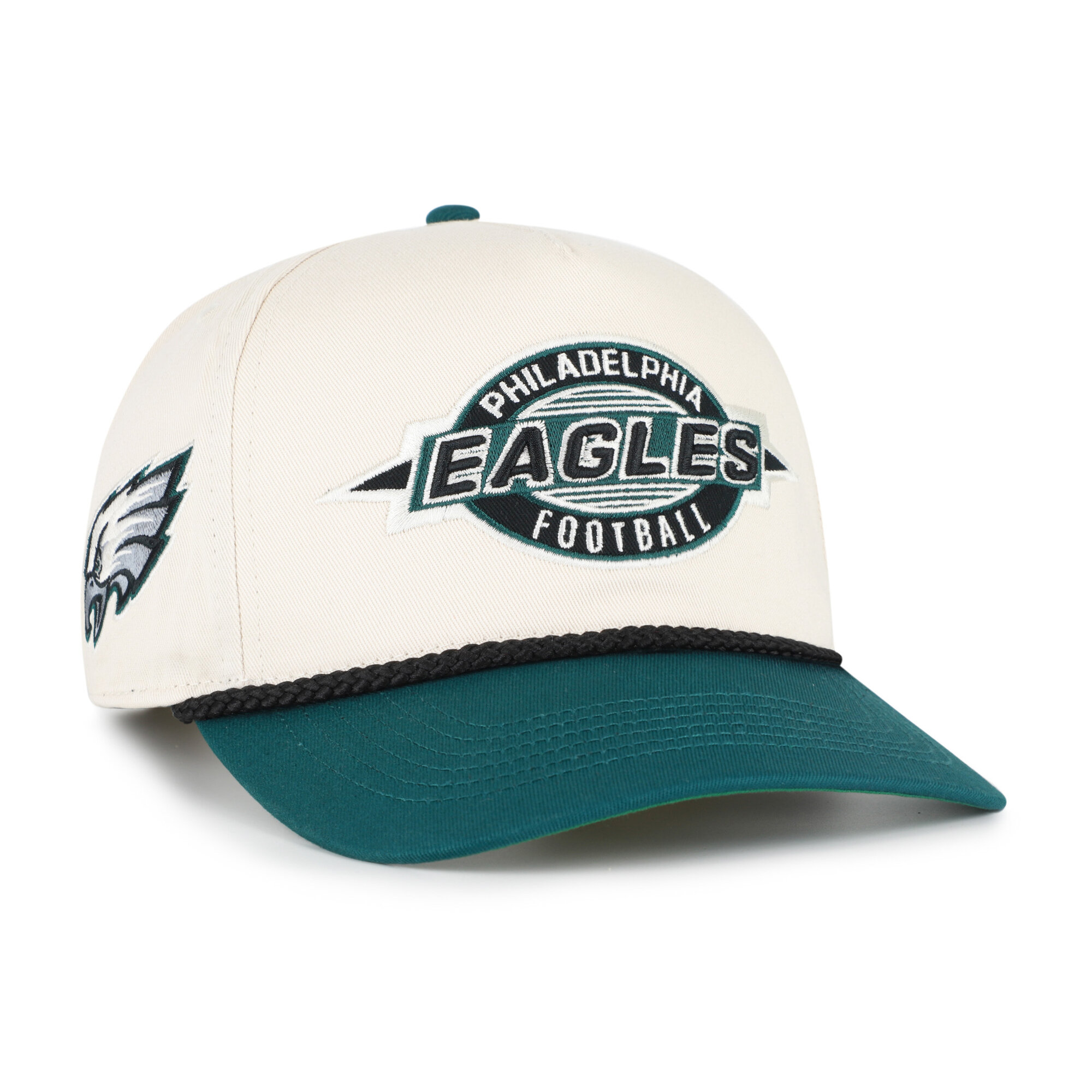 Men's '47  Natural Philadelphia Eagles Frame Out Two Tone Hitch Adjustable Hat