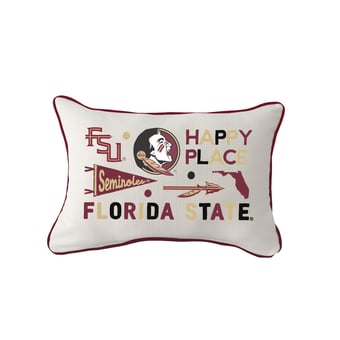 Little Birdie  Florida State Seminoles Rectangular Piped Pillow