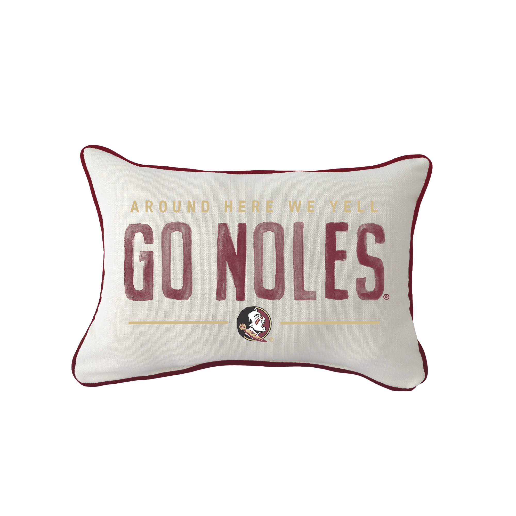 Little Birdie Florida State Seminoles Rectangular Piped Pillow