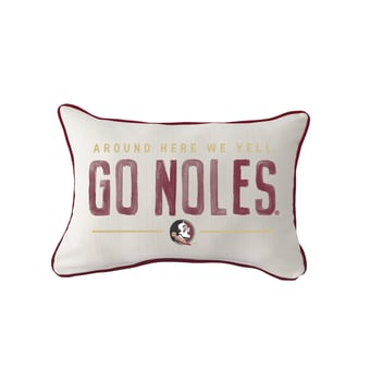Little Birdie Florida State Seminoles Rectangular Piped Pillow