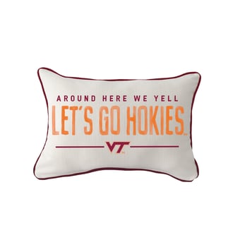 Little Birdie  Virginia Tech Hokies Rectangular Piped Pillow
