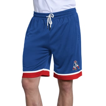 Men's Starter  Royal New England Patriots Throwback Power Play Mesh Shorts