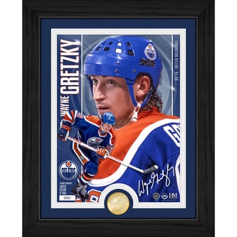 Highland Mint Wayne Gretzky Edmonton Oilers Bronze Coin Photo Mint