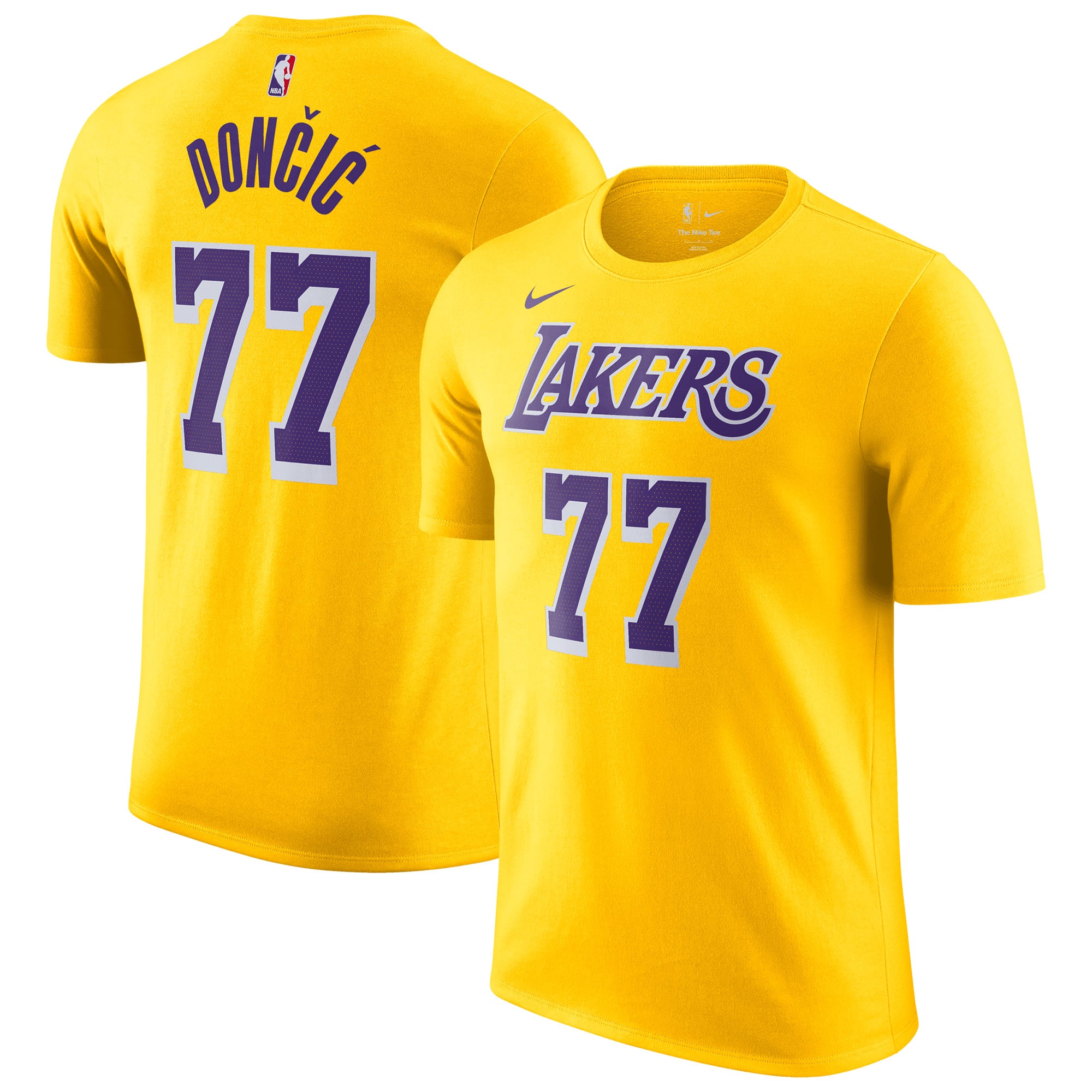 Los Angeles Lakers Nike Name & Nummer T-Shirt – Luka Doncic – Herren