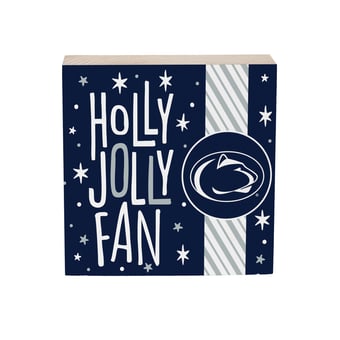 "Penn State Nittany Lions 6"" Holiday Wood Plock Shelf Sign"