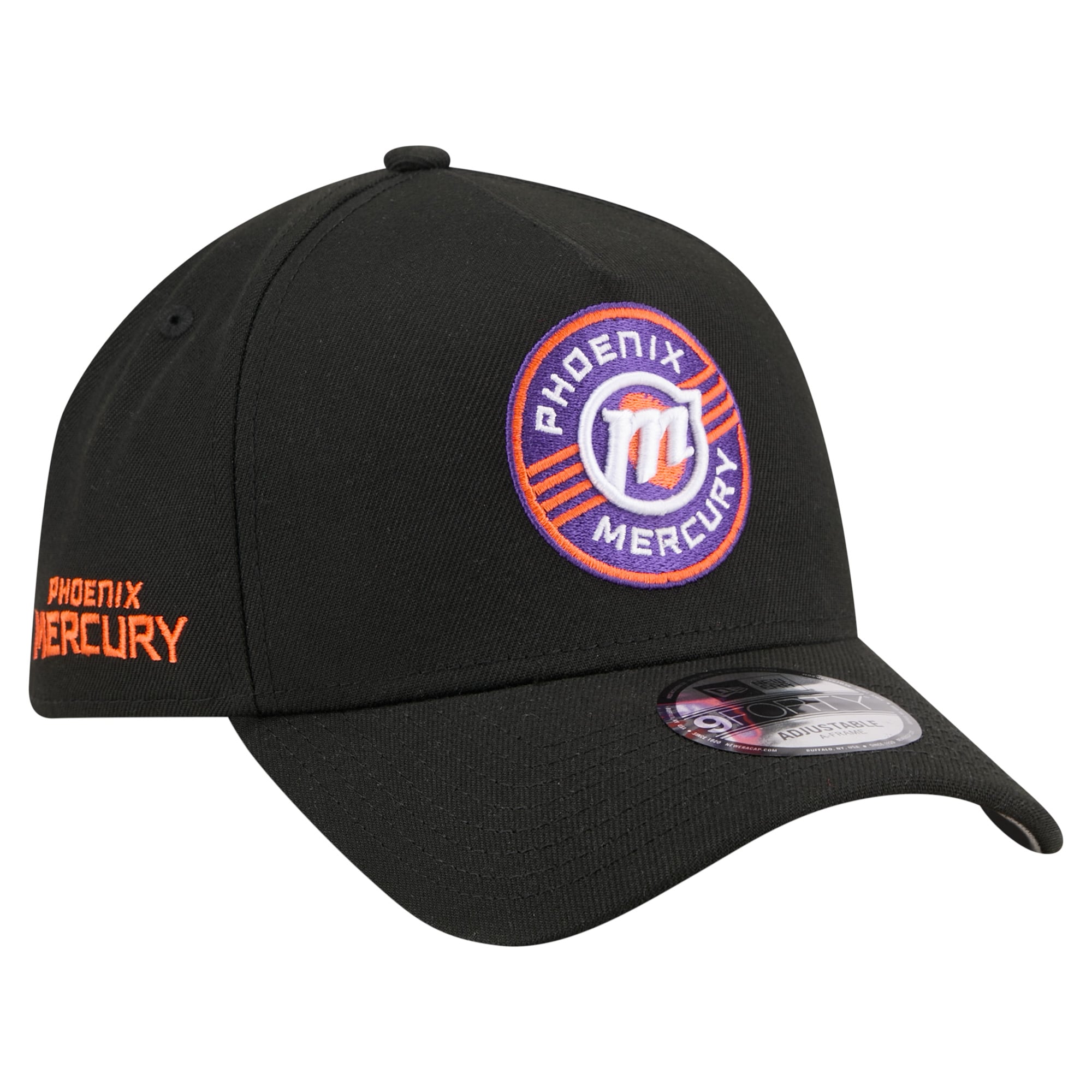Unisex New Era  Black Phoenix Mercury Core Logo A-Frame 9FORTY Adjustable Hat