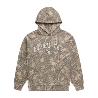 Men's Uscape Apparel  Camo Michigan State Spartans Back Bay Fleece Hoodie