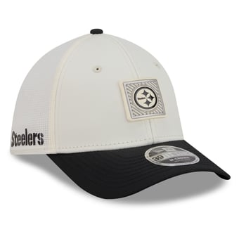 Men's New Era  Cream/Black Pittsburgh Steelers 2026 NFL Training Camp 39THIRTY Flex Hat
