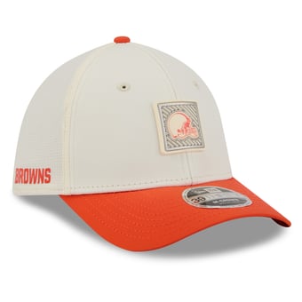 Men's New Era  Cream/Orange Cleveland Browns 2026 NFL Training Camp 39THIRTY Flex Hat