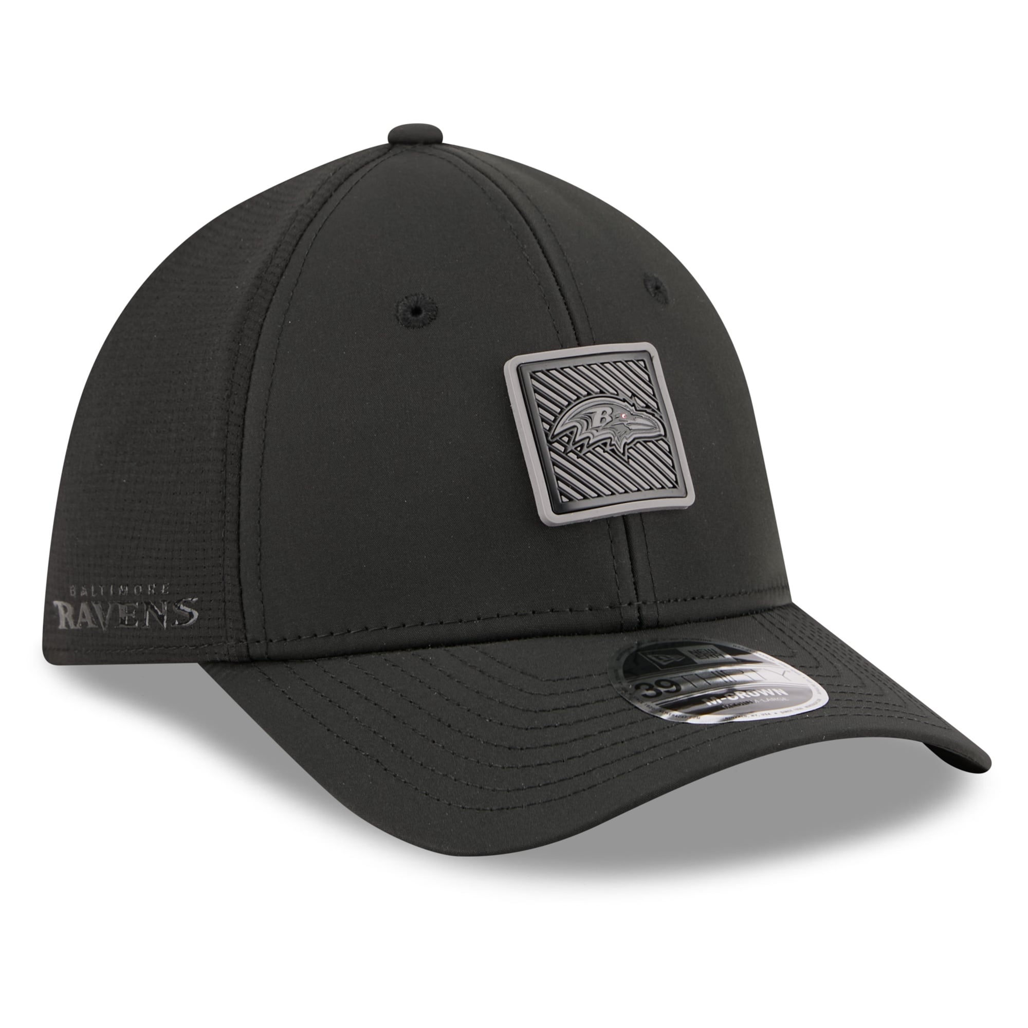 Men's New Era  Black Baltimore Ravens 2026 NFL Training Camp 39THIRTY Flex Hat