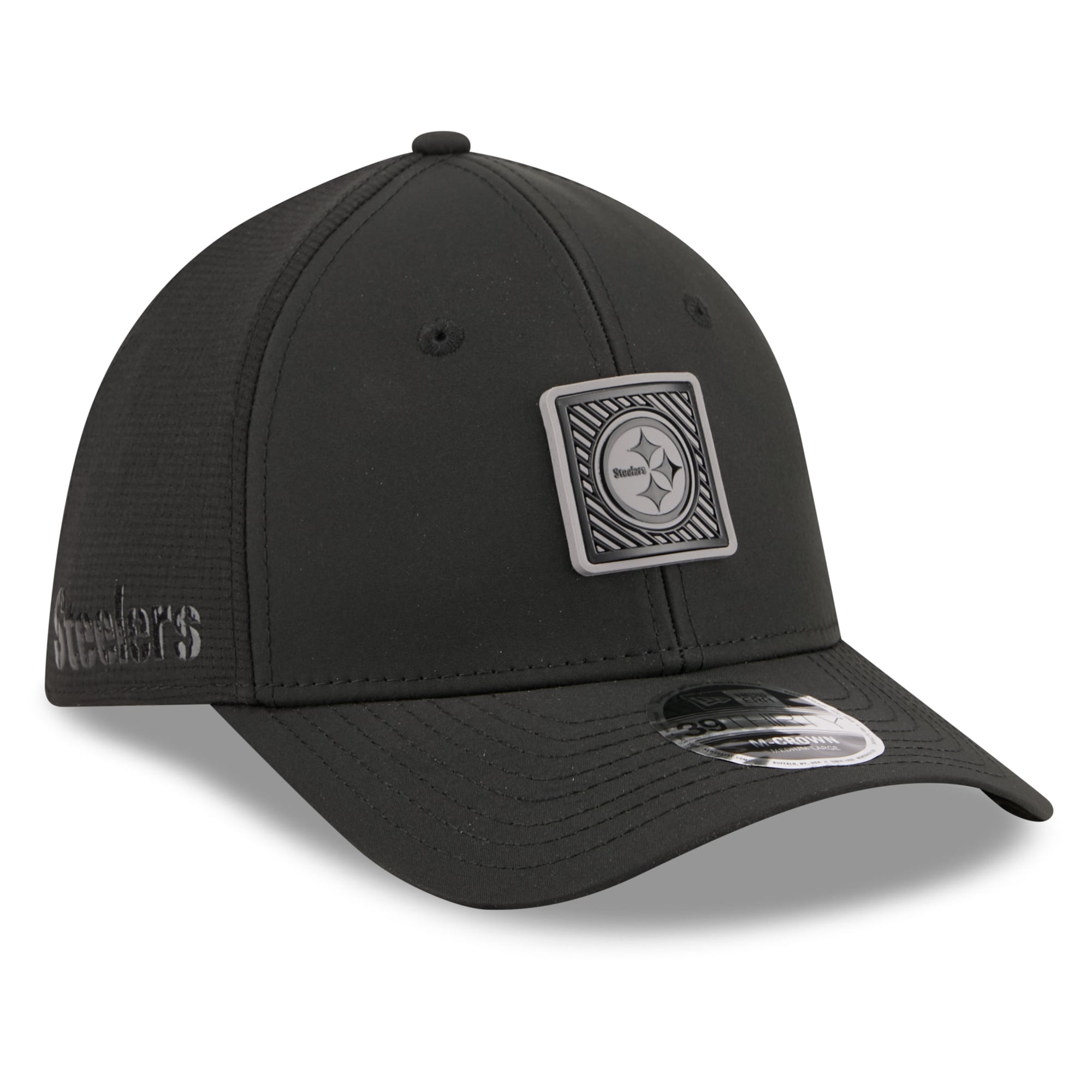 Men's New Era  Black Pittsburgh Steelers 2026 NFL Training Camp 39THIRTY Flex Hat