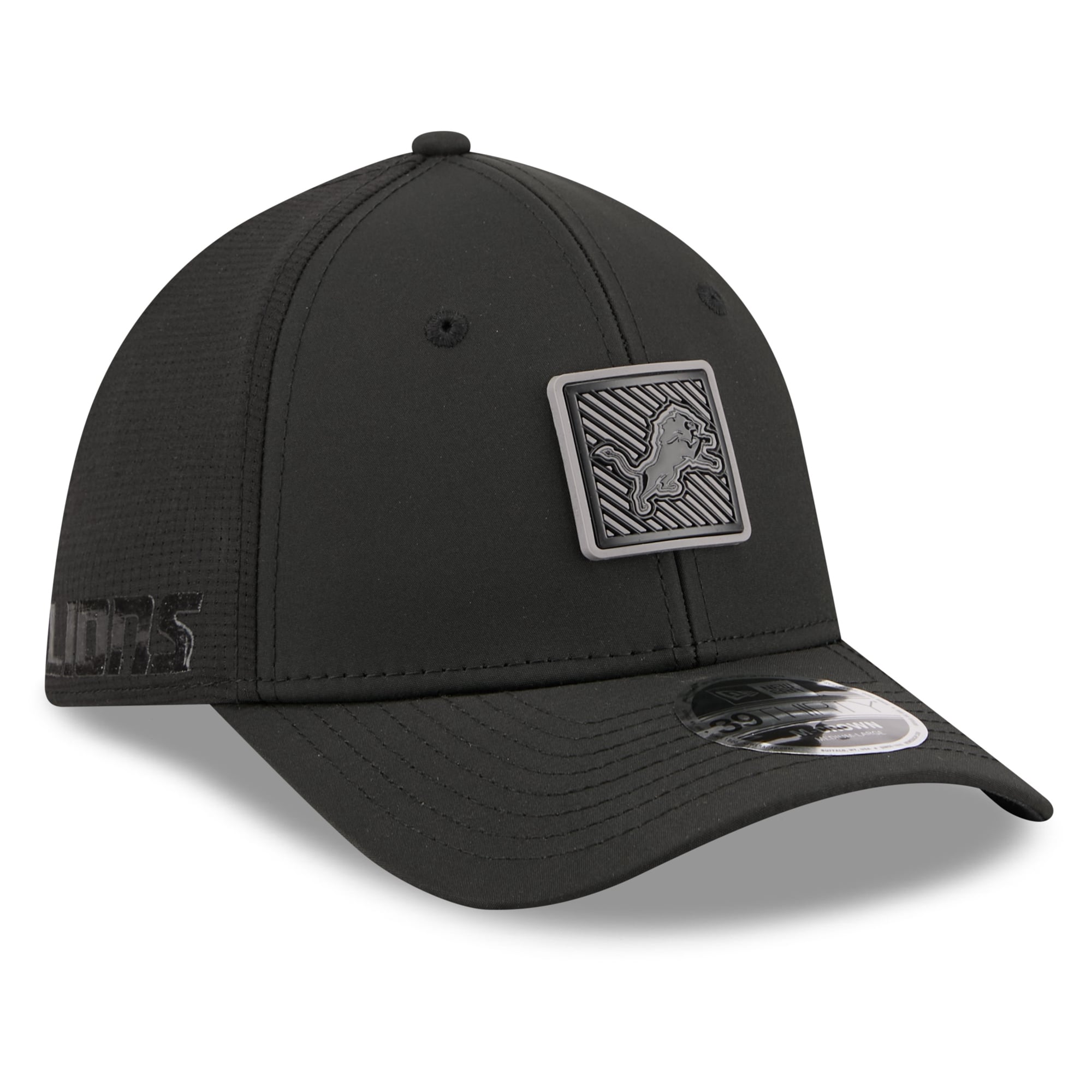 Men's New Era  Black Detroit Lions 2026 NFL Training Camp 39THIRTY Flex Hat