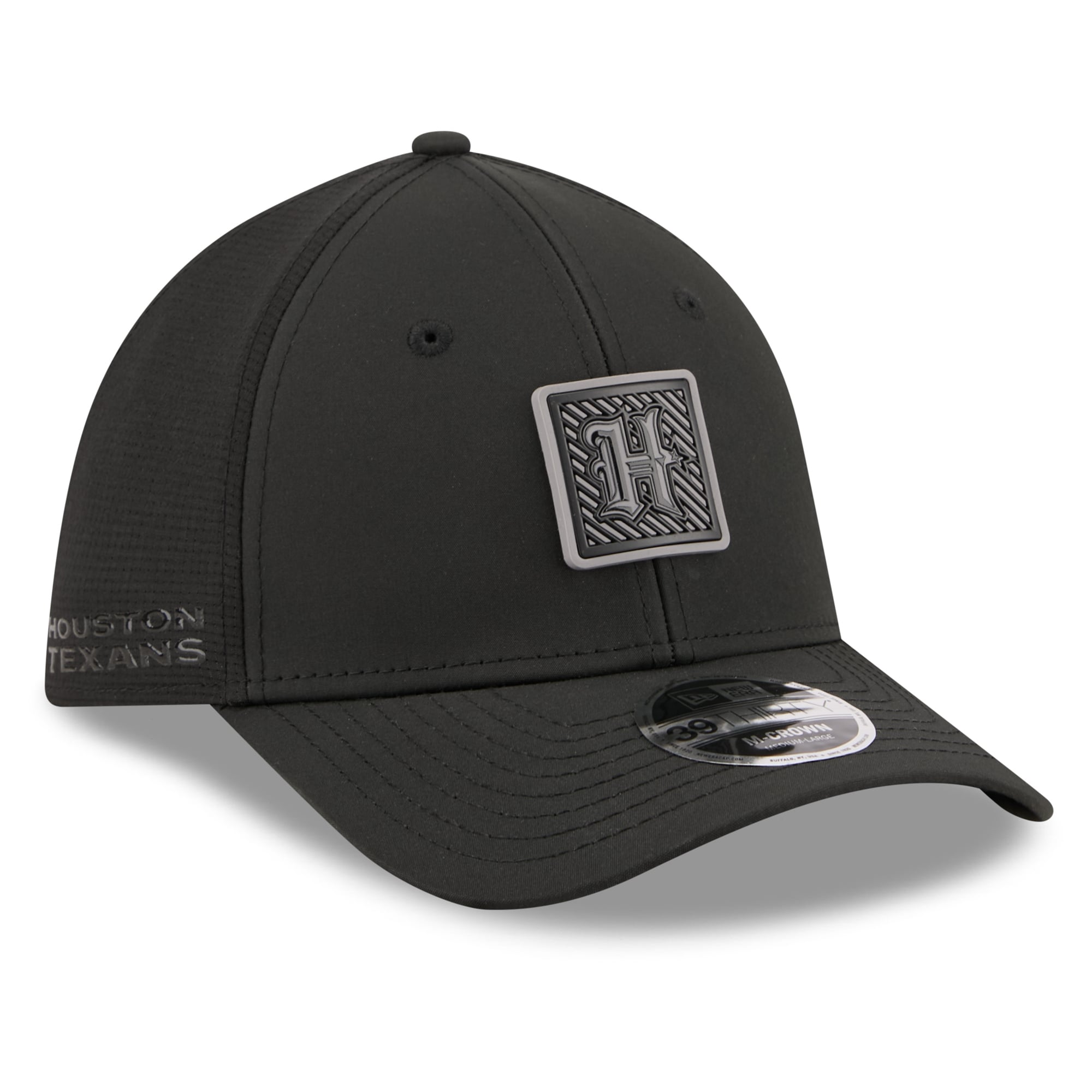 Men's New Era Black Houston Texans 2026 NFL Training Camp 39THIRTY Flex Hat