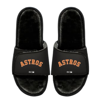 Youth ISlide  Houston Astros Logo Fur Slide Sandals