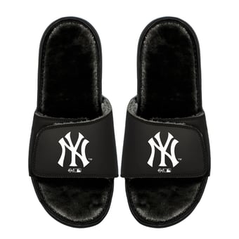 Youth ISlide  New York Yankees Logo Fur Slide Sandals