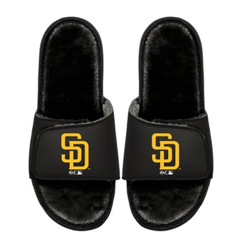 Youth ISlide  San Diego Padres Logo Fur Slide Sandals