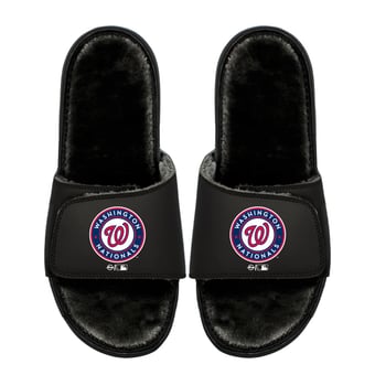 Youth ISlide  Washington Nationals Logo Fur Slide Sandals
