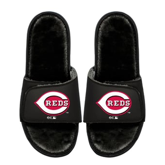Youth ISlide  Cincinnati Reds Logo Fur Slide Sandals