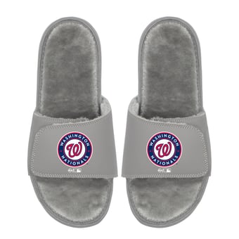 Unisex ISlide  Washington Nationals Logo Fur Slide Sandals