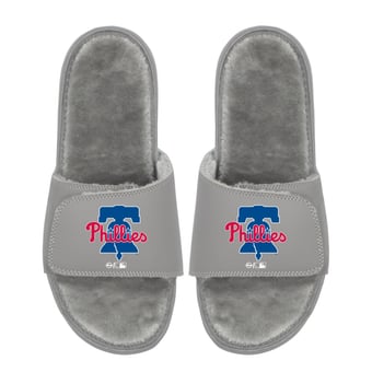 Unisex ISlide  Philadelphia Phillies Logo Fur Slide Sandals