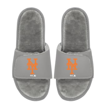 Unisex ISlide  New York Mets Logo Fur Slide Sandals