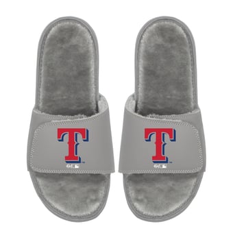 Unisex ISlide  Texas Rangers Logo Fur Slide Sandals