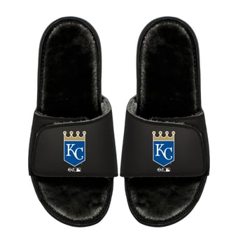 Unisex ISlide  Kansas City Royals Logo Fur Slide Sandals