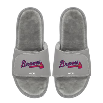Unisex ISlide  Atlanta Braves Logo Fur Slide Sandals