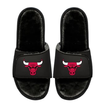 Youth ISlide  Chicago Bulls Logo Fur Slide Sandals