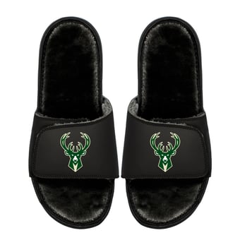 Unisex ISlide  Milwaukee Bucks Logo Fur Slide Sandals